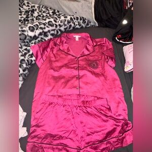 Victoria’s Secret pink silk pajama set